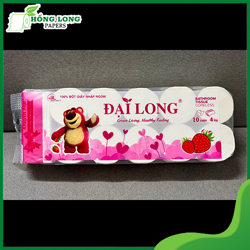 Giấy vệ sinh 4 lớp Gấu dâu